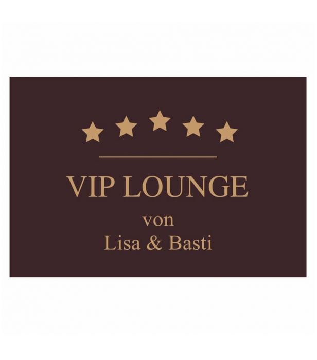 Fußmatte mit Namen VIP Lounge eigener Vorname personalisierbare Türmatte 